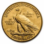 1908 $10 Indian Gold Eagle w/Motto AU-58 PCGS